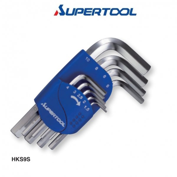 日本 SUPERTOOL 套裝六角匙 1.5-10mm(9支裝) HKS-9S