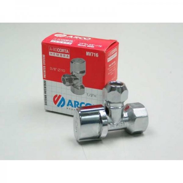 西班牙 ARCO 曲尺制 1/2"x3/8"x10 內牙 NV716