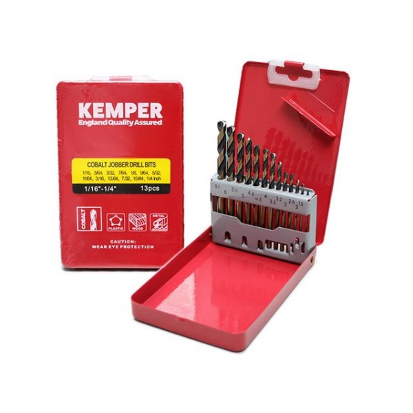KEMPER 套裝黑金鑽咀 1/16"-1/2" (29支裝)