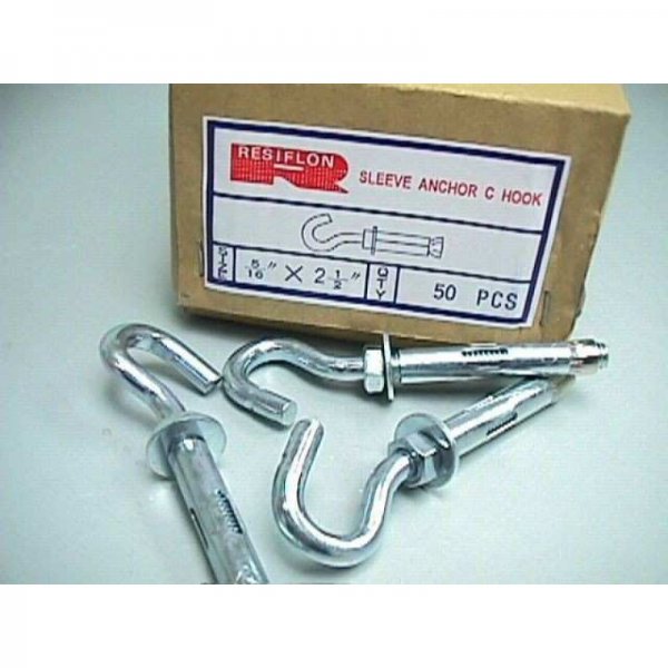 拉爆C勾 1/4" x 2" (1盒100支)