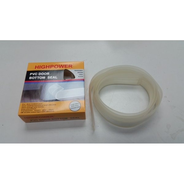 HIGHPOWER PVC 盒裝門底膠 1M 28mmx2mmx100cm  透明