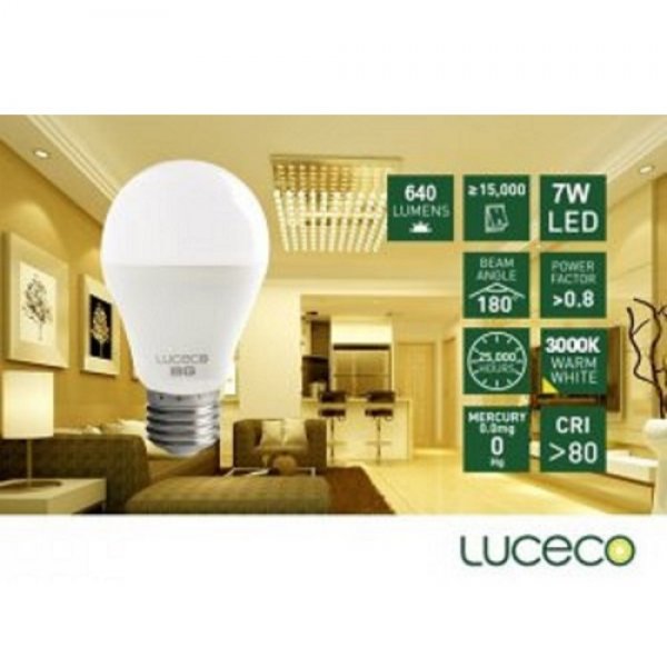 LUCECO - LED 電燈泡7W-暖白光 (型號 : LA27W7W64-LE)