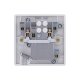 BG 白色圓角13A帶保險絲RCD漏電斷路器 (855RCD)
