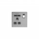 BG 平鋼拉絲2USB 2.1A單位插座 (FBS21U2G)