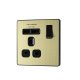 BG 古董黃銅2xUSB 2.1A單位插座 (PCDAB21U2B)