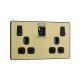 BG 古董黃銅2xUSB(Type-A & Type-C)30W雙位插座 (PCDAB22UAC30B)