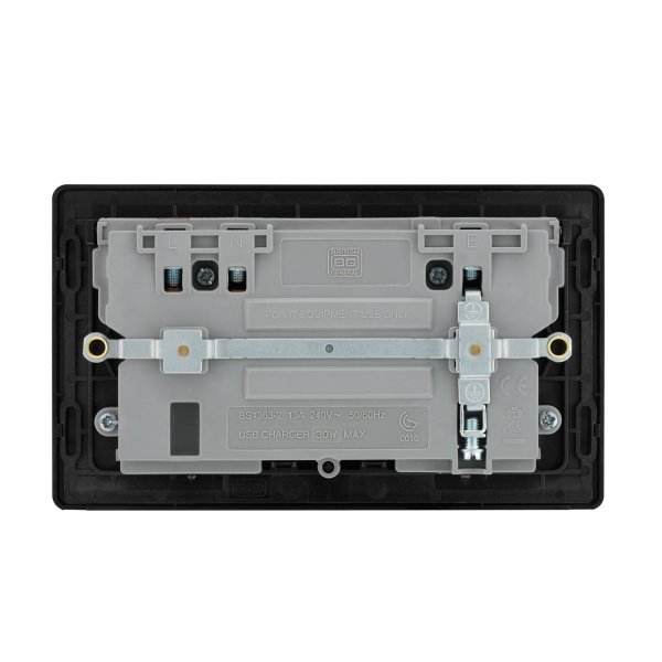 BG 古董黃銅2xUSB(Type-A & Type-C)30W雙位插座 (PCDAB22UAC30B)
