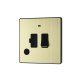 BG 古董黃銅帶LED開關及保險絲連接單元(帶可拆卸電纜孔) (PCDAB52B)
