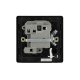 BG 古董黃銅帶LED開關及保險絲連接單元(帶可拆卸電纜孔) (PCDAB52B)