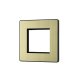 BG 古董黃銅隱藏式固定螺絲2模塊孔50x50mm單位面板框 (PCDABEMS2B)