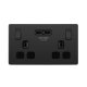 BG 黑鉻金屬面 2USB 3.1A雙位插座 (PCDBC22U3B)