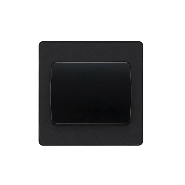 BG 啞黑膠面1鍵雙向16AX開關 (PCDMB12WB)