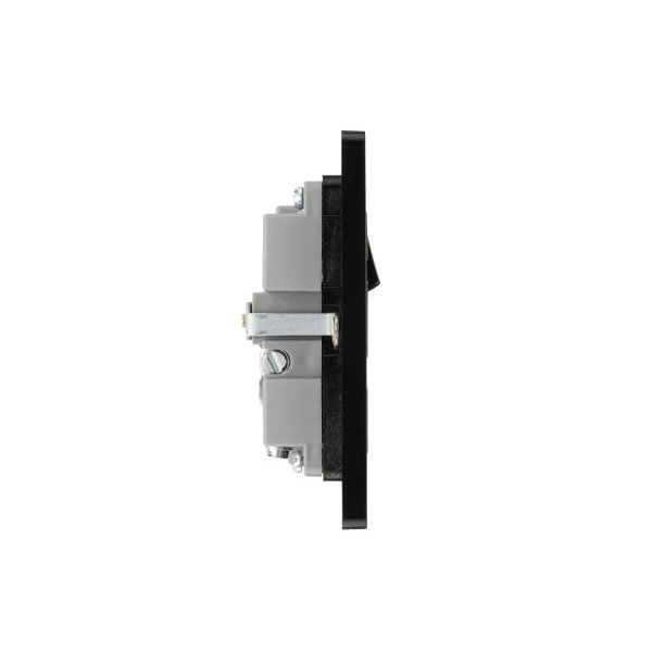 BG 啞黑膠面2xUSB 2.1A單位插座 (PCDMB21U2B)