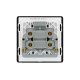 BG 啞黑膠面45A雙極(DP)帶LED燈曲開關(PCDMB74B)