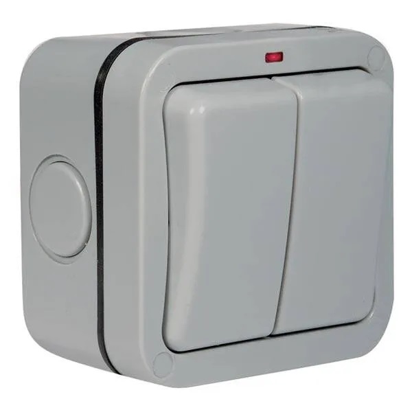 BG IP66戶外防水2鍵2路20A雙控開關 (WP42)