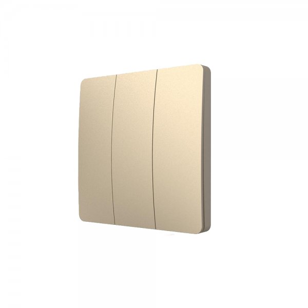 UKGPro - KinSwitch 動能無線三位覆位開關-金色 (型號: U-ES2365-GD) UKGPro - KinSwitch 動能無線三位覆位開關-金色 (型號: U-ES2365-GD)