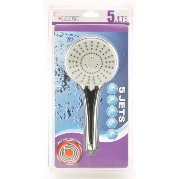 DELONG 帝朗 5速花灑頭連喉 5 Functions Shower Head w/Hose DELONG 5速花灑頭連喉 (100080513)