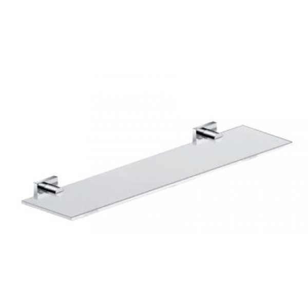DELONG 帝朗 玻璃架 Glass Shelf 鉻/方頭 - 玻璃架+圍欄 53X14.2CM(2167) (216798001)