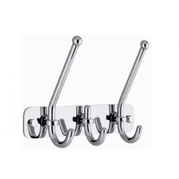 DELONG 帝朗 排衣勾-3個 Robe Hook Set - 3 Hooks 鉻 - 排衣勾, 3個衣勾 (盒裝) (260305-3N)