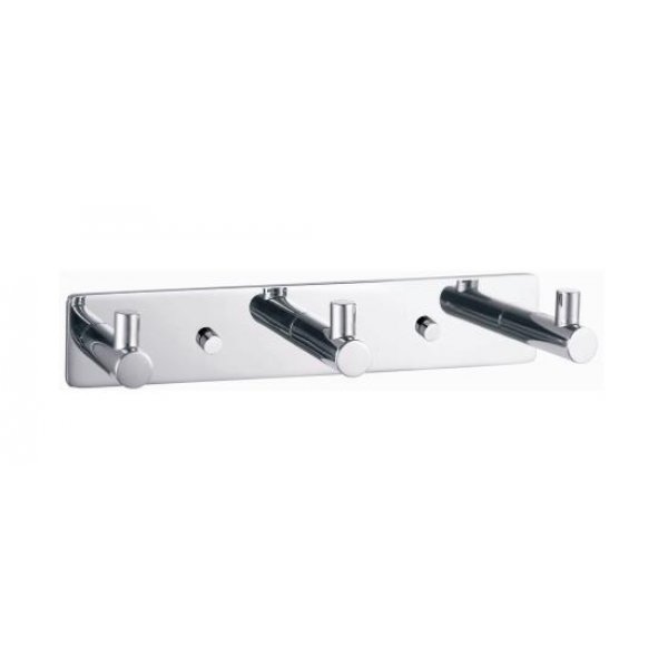 DELONG 帝朗 排衣勾-3個 Robe Hook Set - 3 Hooks 鉻- 排衣勾, 3勾 (吸塑包裝) (260501-3P)
