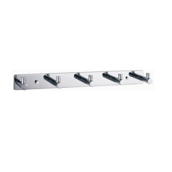 DELONG 帝朗 排衣勾-5個 Robe Hook Set - 5 Hooks 鉻- 排衣勾, 5勾 (吸塑包裝) (260501-5P)