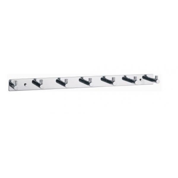 DELONG 帝朗 排衣勾-7個 Robe Hook Set - 7 Hooks 鉻- 排衣勾, 7勾 (吸塑包裝) (260501-7P)
