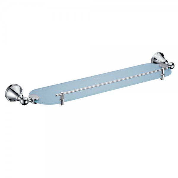 DELONG 帝朗 玻璃架連圍欄 Glass Shelf 鉻 - 玻璃架(2624) (262498FN)
