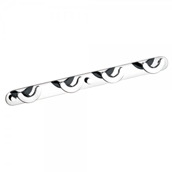 DELONG 帝朗 排衣勾-4個 Robe Hook Set - 4 Hooks 鉻/鉻 - 掛衣勾-4個雙衣勾 (265253-4)