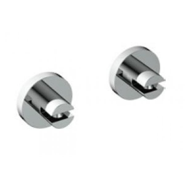 DELONG 帝朗 玻璃夾一對 Glass Clip (Pair) 鉻 - 玻璃夾 (單位:一對裝)(2657) (265791)