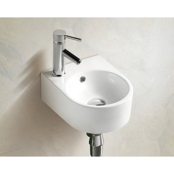DELONG 帝朗 掛牆盆 Wall-mounted Washbasin 半圓形掛牆式藝術盆280*340*125mm (310283412)