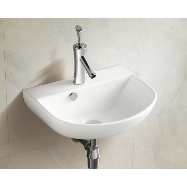 DELONG 帝朗 掛牆盆 Wall-mounted Washbasin 半圓形掛牆式藝術盆430*360*180mm (310433618)