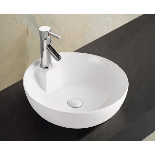 DELONG 帝朗 檯上面盆 Counter-top washbasin 圓形座檯式藝術盆445*445*155mm (310444415)