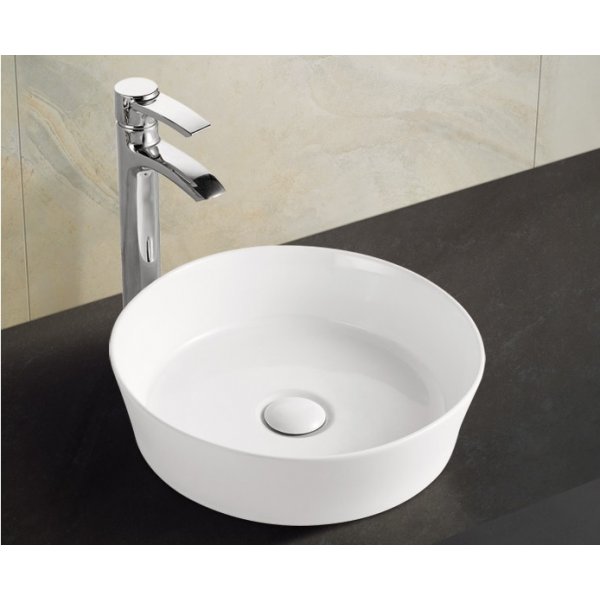 DELONG 帝朗 檯上面盆 Counter-top washbasin 圓形座檯式藝術盆385*385*105mm (311383810)