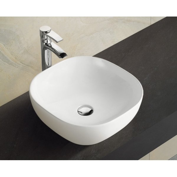 DELONG 帝朗 檯上面盆 Counter-top washbasin 方形座檯式藝術盆420*420*140mm (313424214)