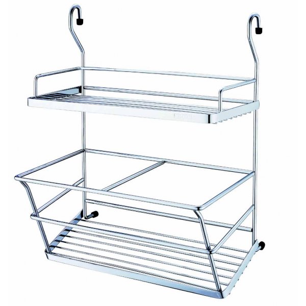 DELONG 帝朗 不鏽鋼瓶罐架 S/ST Spice & Bottle Rack 鉻 - 瓶罐架-掛勾式 (不銹鋼) (BF19028)
