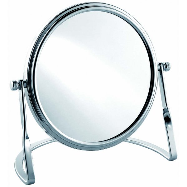 DELONG 帝朗 座枱雙面化妝鏡(3倍放大) Cosmetic Mirror (3x) 鉻- 5.5" 座檯雙面化妝鏡(3倍放大) (TM213)
