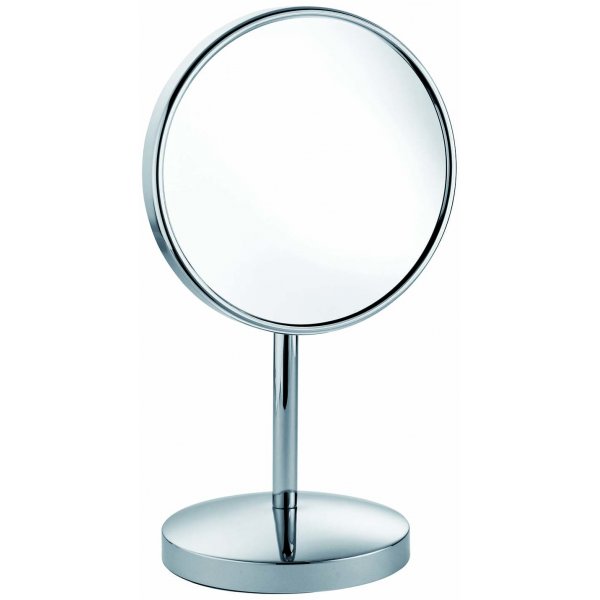 DELONG 帝朗 座檯單面化妝鏡(3倍放大) Cosmetic Mirror (3x) 鉻- 8" 座檯單面化妝鏡(3倍放大) (TM830)