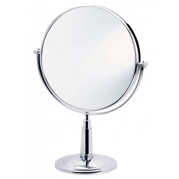 DELONG 帝朗 座檯雙面化妝鏡(3倍放大) Cosmetic Mirror (3x) 鉻- 8" 座檯雙面化妝鏡(3倍放大) (TM836)