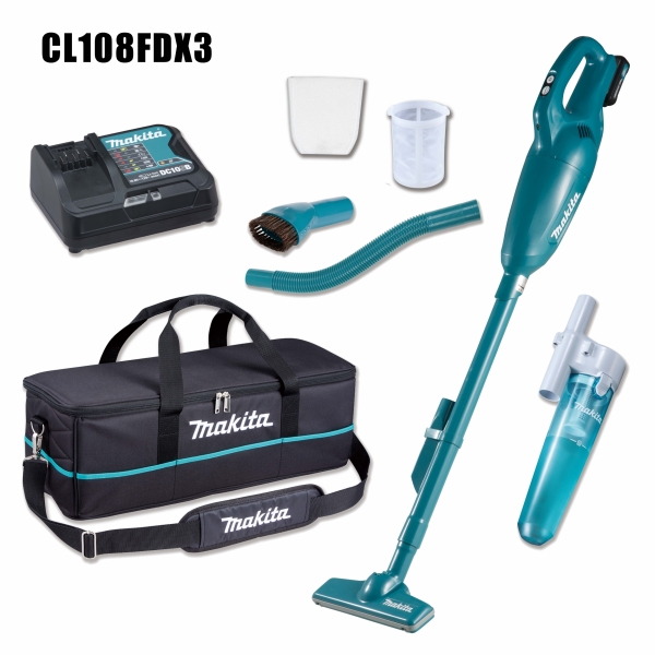 Makita 牧田 12Vmax 充電式吸塵機 CL108FDZ / CL108FDZW / CL108FDX3 / CL108FDWX3 Makita 牧田 12Vmax 充電式吸塵機 CL108FDZ / CL108FDZW / CL108FDX3 / CL108FDWX3