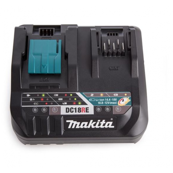 Makita 牧田12V / 18V 原裝鋰電雙位充電座 (快叉)  DC18RE 