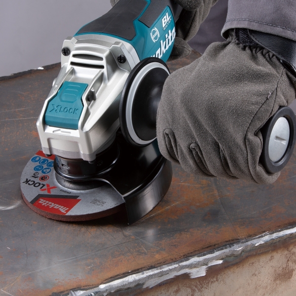 Makita 牧田 18V 充電式角向磨光機 (X-LOCK專用) DGA419Z 100 mm (4")(淨機)(安全開關)(電子剎車)(變速)(BL)