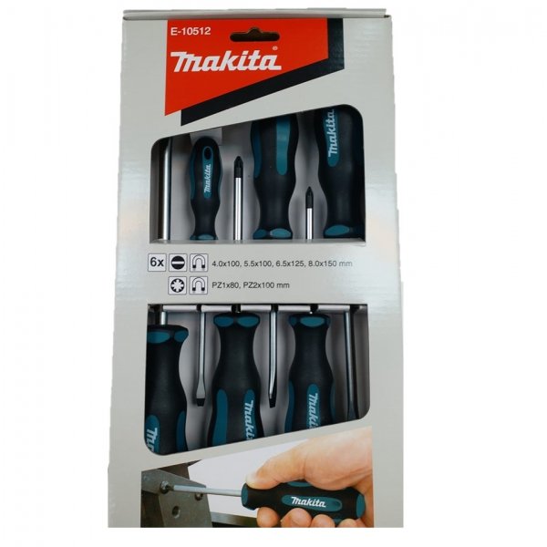 Makita 牧田 磁力螺絲批套裝 E-10512 (6支)