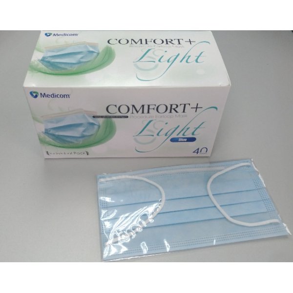 Medicom 極透氣口罩 (獨立包裝) Medicom Comfort+ Light Procedure Earloop Mask