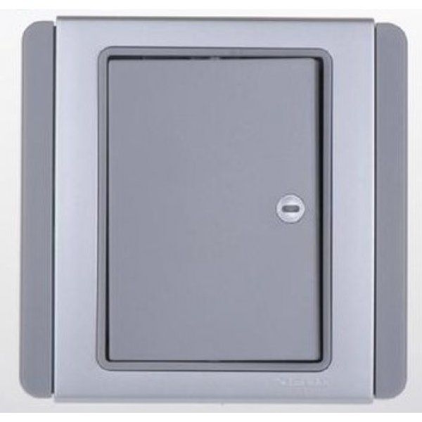 施耐德電氣  Schneider Electric NEO E3031H1 EBGS 10A 單位單控橫按板開關掣連LED燈-銀灰色單位制燈掣