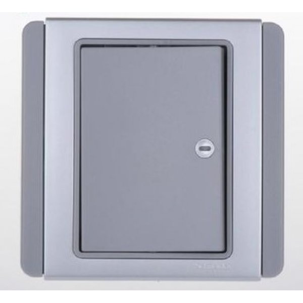 施耐德電氣  Schneider Electric NEO E3031H2 EBGS 10A 單位雙控橫按板開關掣連LED燈-銀灰色單位制燈掣