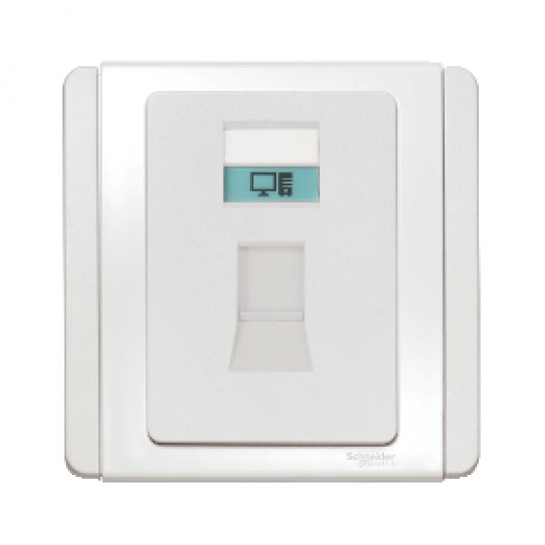 施耐德電氣  Schneider Electric NEO E3031RJ5E WW 單位RJ45八線電腦插座)-凝白色
