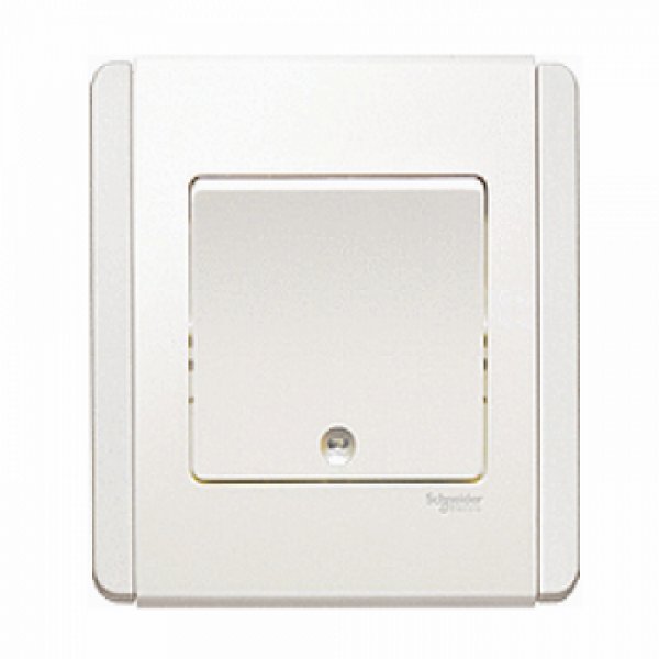 施耐德電氣  Schneider Electric NEO E3031VIA FWWW 16AX 單位直按板十字開關掣連螢光指示-凝白色燈掣