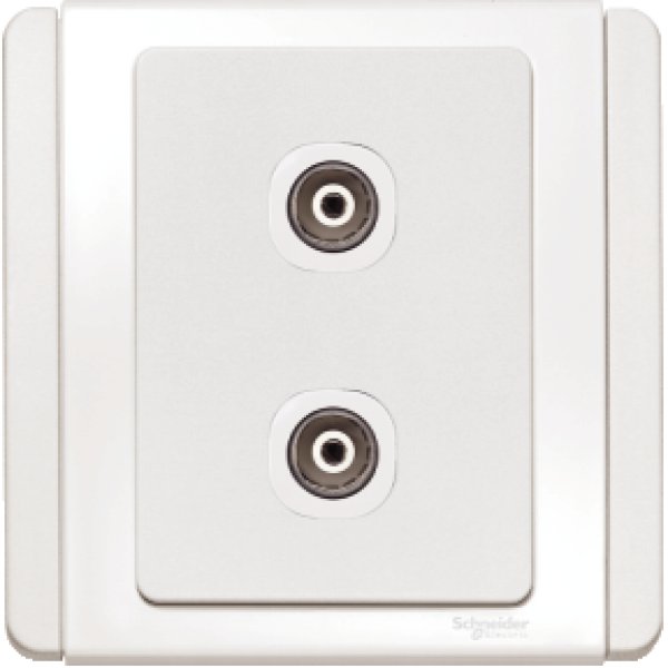 施耐德電氣  Schneider Electric NEO E3032VTV WW兩位電視天線插座-凝白色