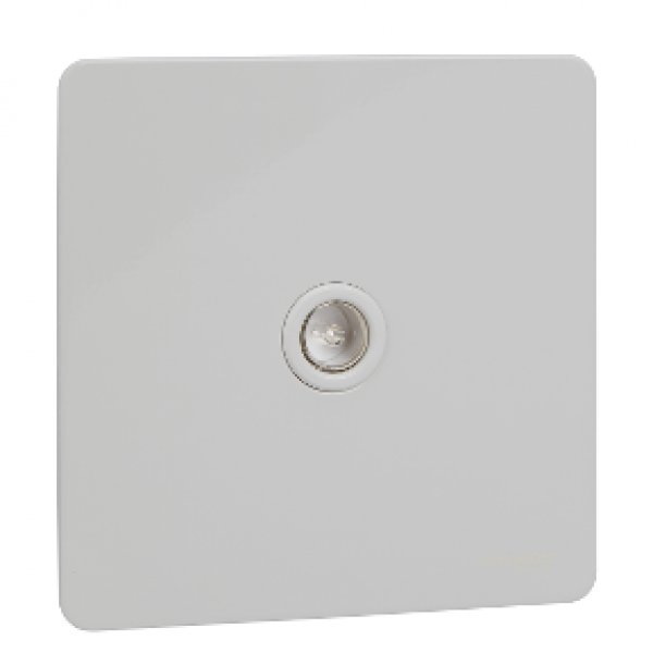 施耐德電氣 Ultimate,GU7410WPW 單位電視/收音機天線插座 - 珍珠白/白