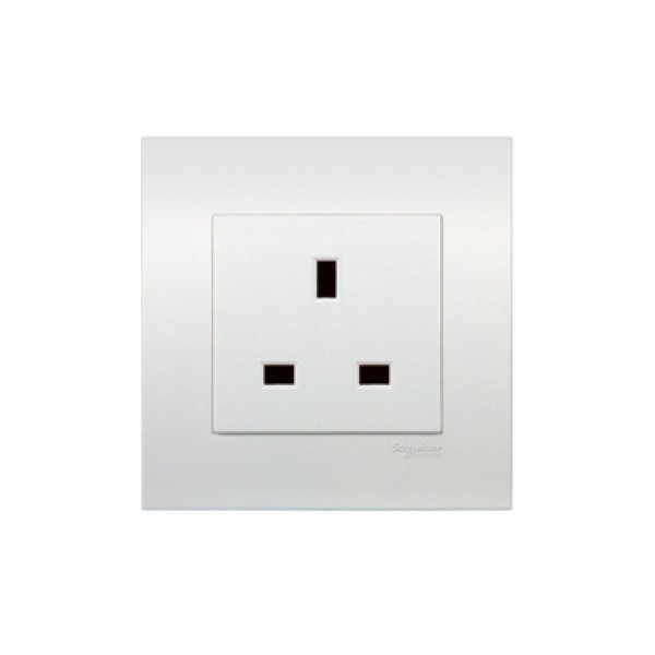 施耐德電氣 Vivace, KB426 WE,13A 單位連保護門插座
